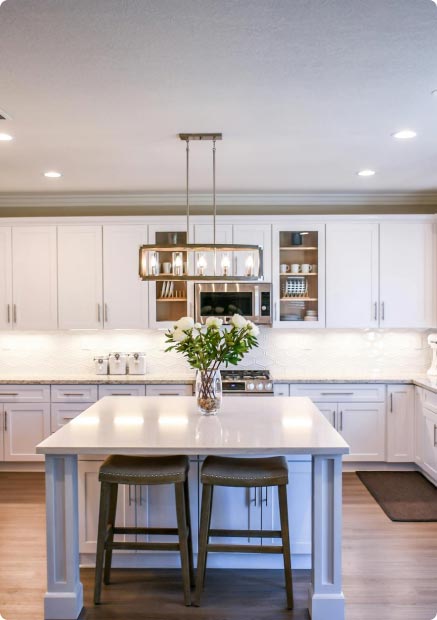 A luxurious kitchen in a new home